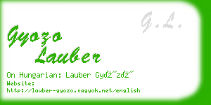 gyozo lauber business card